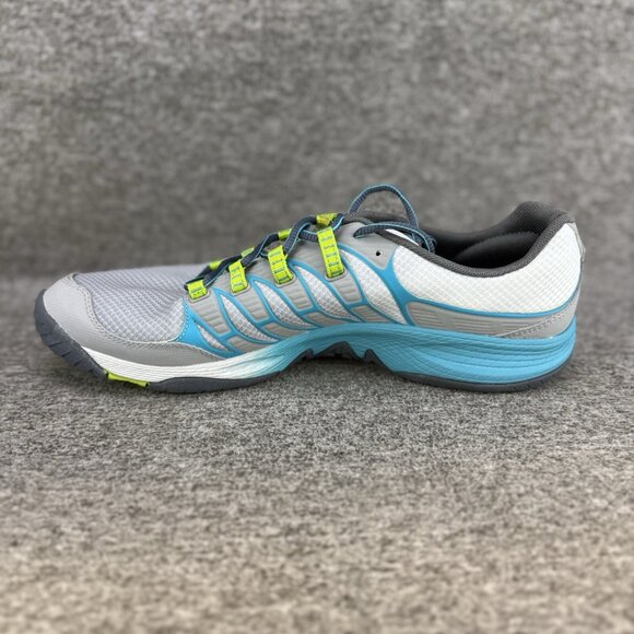 ✅Merrell Allout Fuse Trail Running Shoes Womens Size 11 Sleet/Lime J06324 *STAIN - Picture 13 of 13
